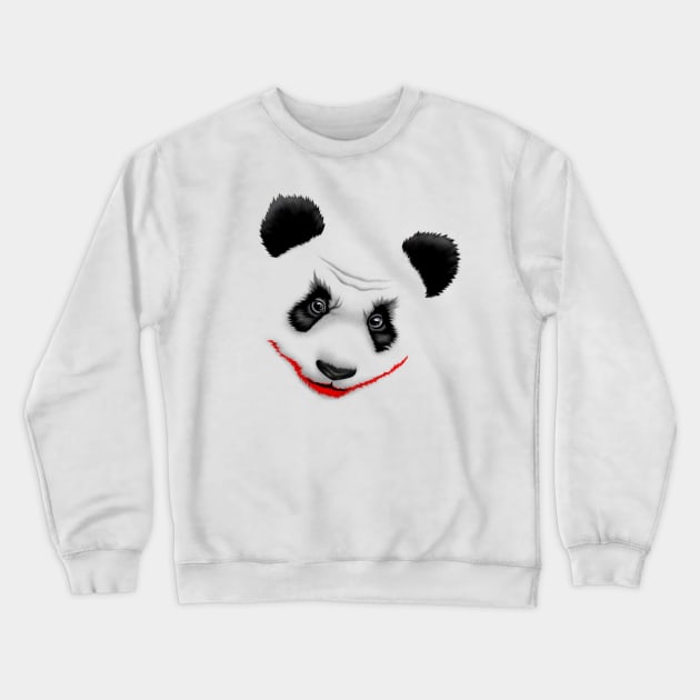 Serious Panda Crewneck Sweatshirt by cduensing